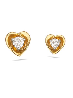Diamond Heart Earring