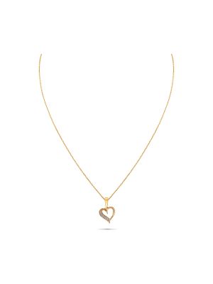 Heart Diamond Pendant With Chain