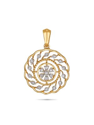 Elegant Floral Diamond Pendant