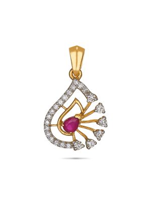 Exquisite Floral Diamond Pendant