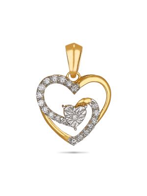 Stunning Heart Diamond Pendant