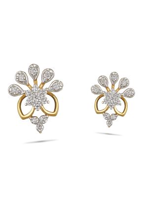 Stunning Floral Diamond Earring
