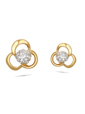 Diamond Floral Earring