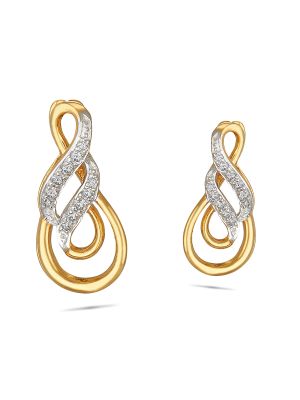 Enticing Trendy Diamond Earring