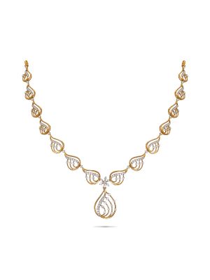 Enchanting Floral Diamond Necklace