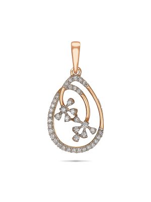 Diamond Floral Pendant