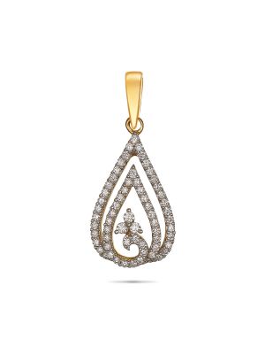 Diamond Floral Pendant