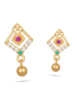 Buy quality Ladies 916 Gold Casting Fancy Earrings -LFE208 in Ahmedabad