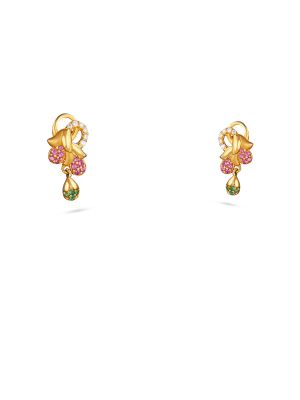 Charming Floral Casting Drop Earring