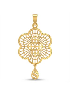 Floral Teardrop Casting Gold Dollar