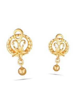 Enticing Gold Drop Earring