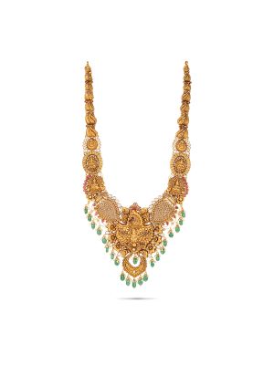 Peacock Design Gold Malai