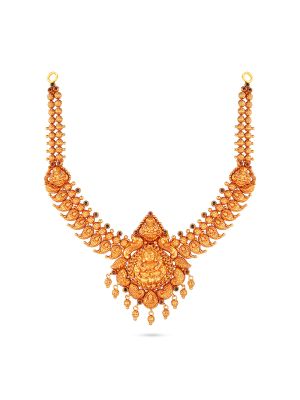 Royal Lakshmi Motif Manga Necklace