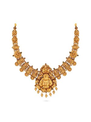 Antique Lakshmi Motif Stone Necklace