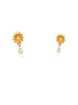 Charming Floral Casting Drop Earring