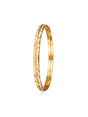 Fancy Slim Gold Bangles