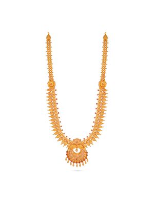 Traditional Red Stone Flower Malai