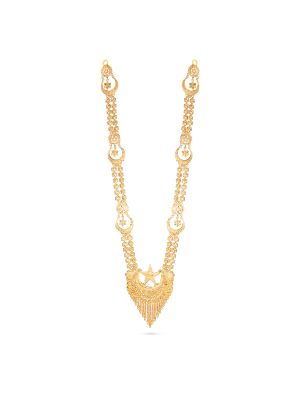 Florished Gold Double Chain Star Malai
