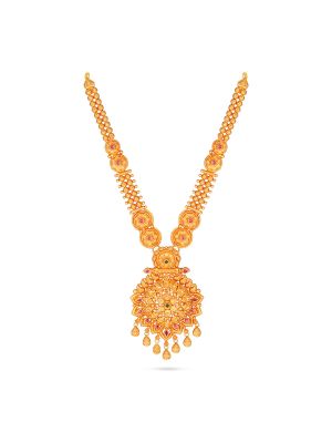 Grand Antique Finish Lakshmi Necklace