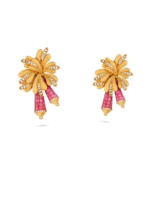 Artisan Floral & Gemstone Earrings