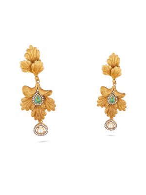 Elegant Floral Motif Earrings 