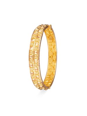 Fancy Thin Gold Bangle
