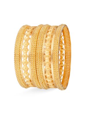 Fancy Geometric Balls Pattern Bangle