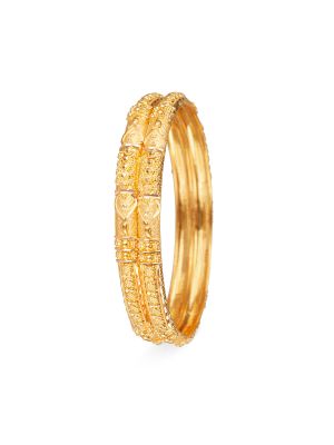 Calcutta Embossed Gold Bangle