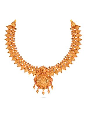 Gold Bridal Lakshmi Necklace