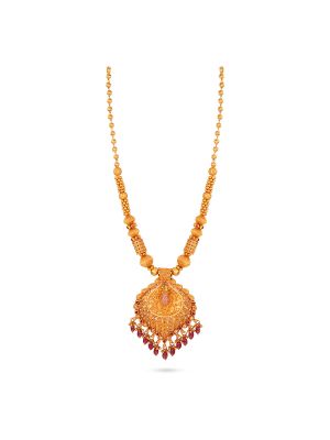 Fancy Mayil Drops Necklace