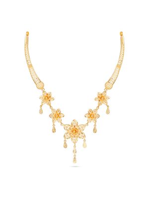 Classic Filigree Leaf Drop Necklace