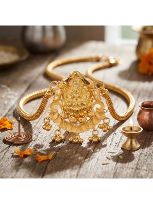 Goddess Lakshmi Traditional Gold Pendant