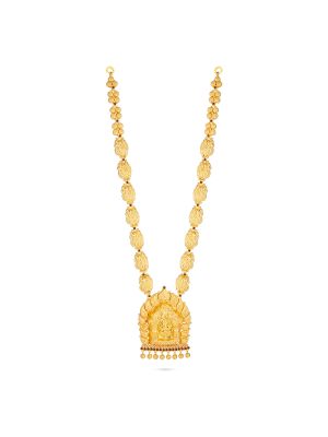 Traditional Mayil Chain with Lakshmi Motifs Malai