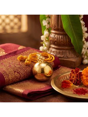 Graceful Kulipottu Gold Thali