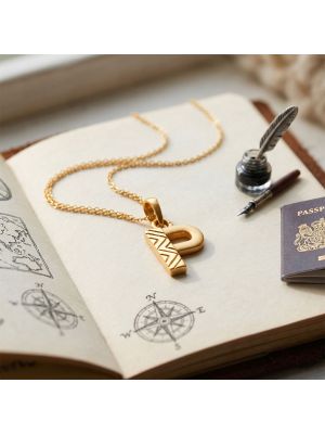 Penchant Gold Monogram Casting Pendant