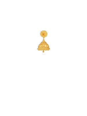 Temple Floral Jhumka Earring