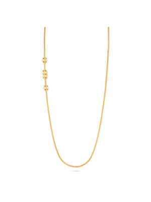 Elegant Pearl Accents Mugappu Chain  