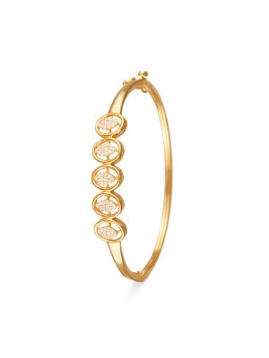 Wavy Textured Gold Gadi