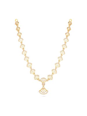 Elegant Geometric Link Gold Necklace