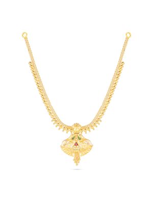 Fancy Medal Drops Necklace