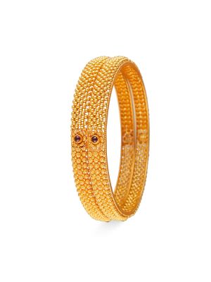 Fancy Balls Gold Bangle