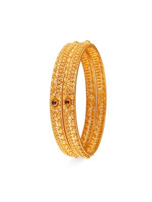 Fancy Balls Gold Bangle