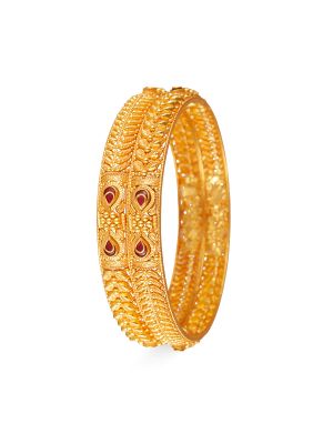 Fancy Balls Gold Bangle