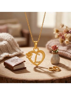 Fasinating Nested Love Casting Gold Pendant