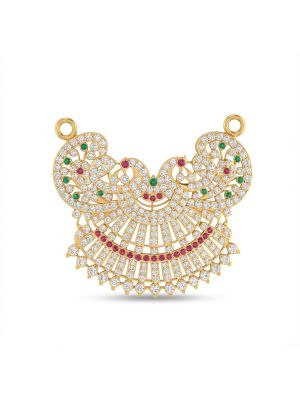 Traditional Twin Mayil Mugapu Pendant