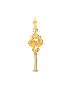 Sacred Om Vel Gold Pendant