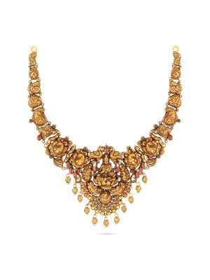 Fancy Antique Lakshmi Chained Necklace