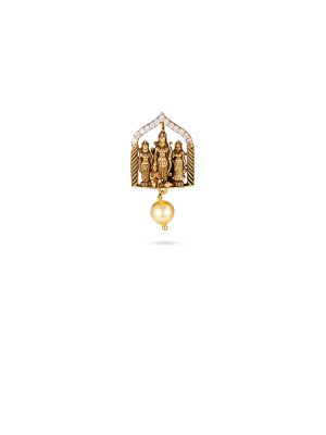Auspicious Ram Parivar Pearl Earring