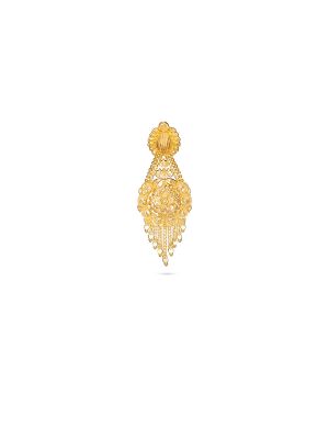 Artisan Gold Filigree Drop Earring