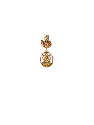 Mayil Lakshmi Motif Drop Earring